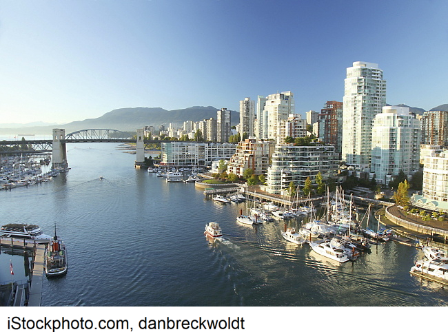 the skyline of Vancouver, Canada